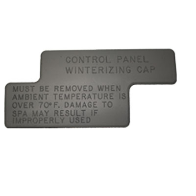 Control Panel-Winterizing Plug