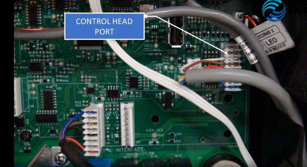1.5 Locate the docking station port on the motherboard-