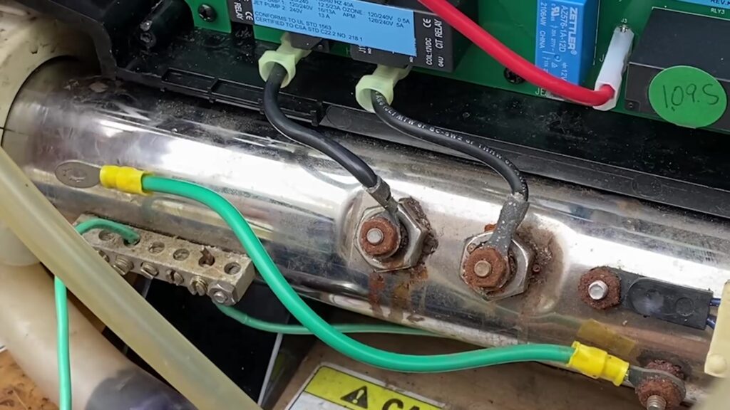 Step 12. Connect the two black heater wires-