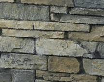 Left Side Stone Siding Panel, Gray
